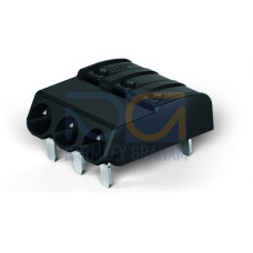 THR PCB terminal block, push-button, 0.75 mm&sup2;, black