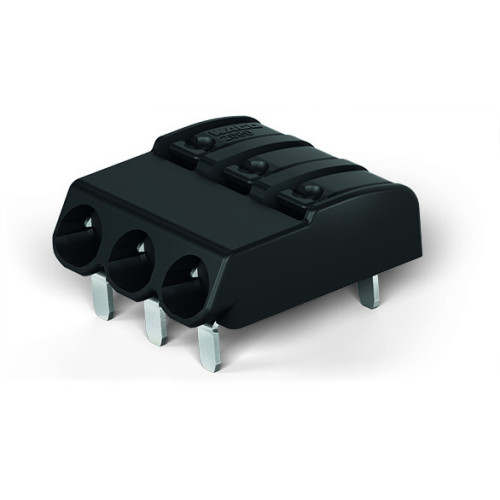 THR PCB terminal block, push-button, 0.75 mm&sup2;, black
