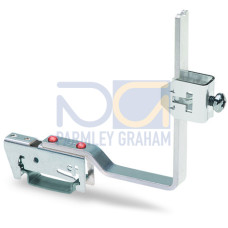 Busbar carrier, for busbars Cu 10 mm x 3 mm, flexible, silver-colored