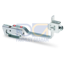 Busbar carrier, for busbars Cu 10 mm x 3 mm, flexible, silver-colored