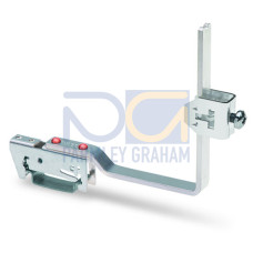 Busbar carrier, for busbars Cu 10 mm x 3 mm, flexible, silver-colored