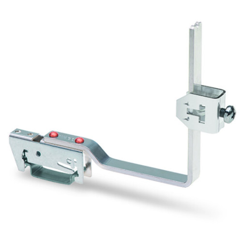 Busbar carrier, for busbars Cu 10 mm x 3 mm, flexible, silver-colored