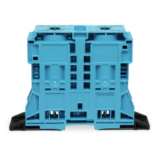 2-conductor through terminal block; 185 mm; lateral marker slots; with fixing flanges; POWER CAGE CLAMP