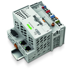 Controller PFC200, 2 x ETHERNET, RS-232/-485, Mobile Radio Module, Telecontrol technology, light gray