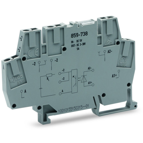 Optocoupler module, Nominal input voltage: 5 VDC, Output voltage range: 3  30 VDC, Limiting continu
