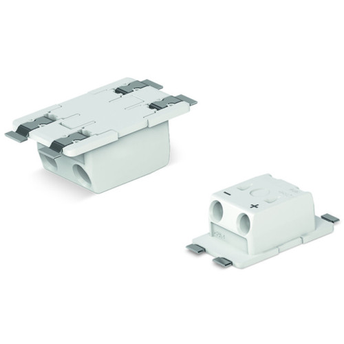 Through-Board SMD PCB Terminal Block, 0.75 mm&sup2;, Pin spacing 6.5 mm, white