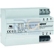 Transformer power supply, Input voltage: 230 VAC, Output voltage: 12  24 VAC