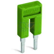 Push-in type jumper bar insulated 2-way yellow-green