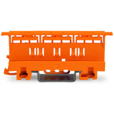 Mounting carrier, 221 Series - 4 mm&sup2;, for DIN-35 rail mounting/screw mounting, orange