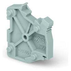 Spacer module, modular, e.g., for bridging commoned terminal blocks, gray