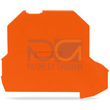 Separator plate, oversized upper deck, snap-fit type, orange