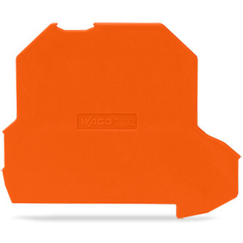 Separator plate, oversized upper deck, snap-fit type, orange