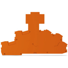Endplate and partition plate for terminal block