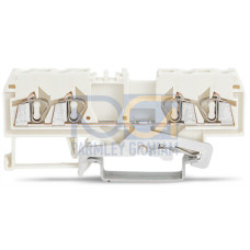 4-conductor shield terminal block, 2.5 mm&sup2;, center marking, white
