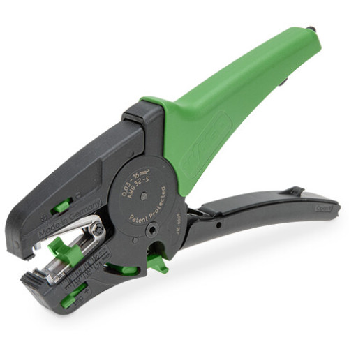 Wire stripper Quickstrip Vario, Standard, 0.03 mm&sup2;  16 mm&sup2;, with wire cutter, green/black