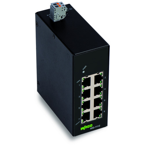 Industrial-ECO-Switch, 8 Ports 1000Base-T, black