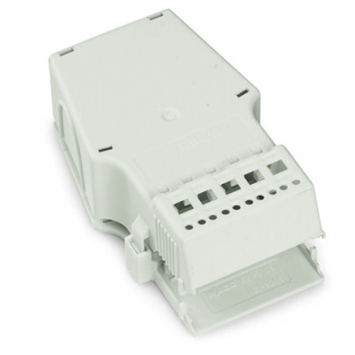 Snap-on type strain relief housing Strain relief support and housing 5-pole