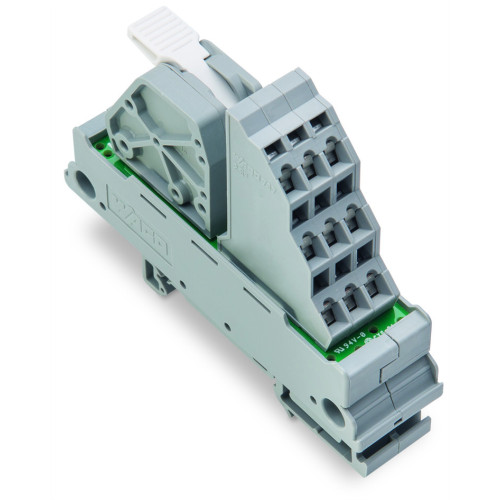 Potential distribution module, 1 potential, with 1 input clamping point, gray