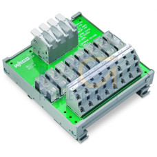 Potential distribution module, 2 potentials, with 2 input clamping points each, gray