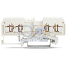 4-conductor shield terminal block, 1.5 mm&sup2;, center marking, white