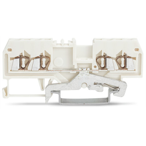 4-conductor shield terminal block, 1.5 mm&sup2;, center marking, white