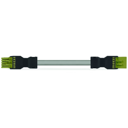 pre-assembled interconnecting cable, Eca, Socket/plug, light green
