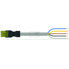 pre-assembled connecting cable, Eca, Plug/open-ended, light green