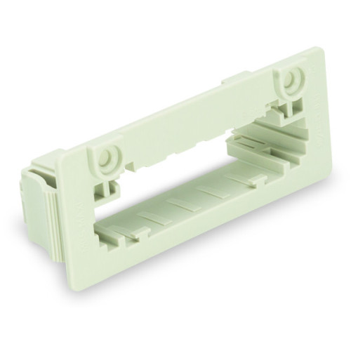 Snap-in frame, for male connectors, 1 part, light gray