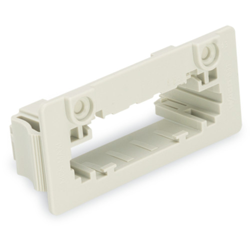 Snap-in frame, for male connectors, 1 part, light gray