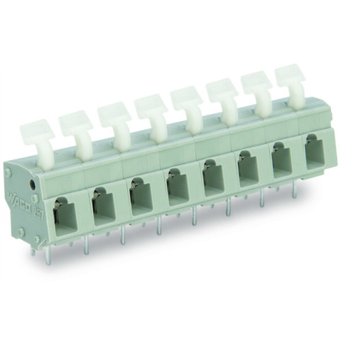 PCB terminal block, push-button, 2.5 mm&sup2;, light gray