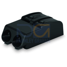 SMD PCB terminal block, push-button, 0.75 mm&sup2;, black