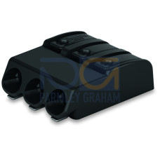 SMD PCB terminal block, push-button, 0.75 mm&sup2;, black