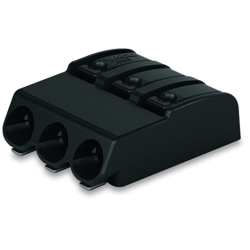 SMD PCB terminal block, push-button, 0.75 mm&sup2;, black
