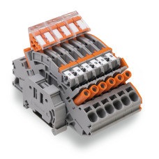 Compact terminal block, for current transformer circuit, 6, 00 mm, multicoloured