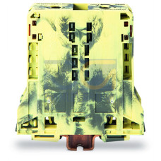 2-conductor through terminal block, 95 mm&sup2;, lateral marker slots, dark gray/yellow