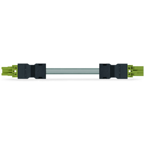 pre-assembled interconnecting cable, Eca, Socket/plug, light green