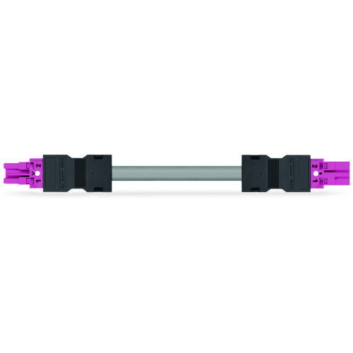 pre-assembled interconnecting cable, Eca, Socket/plug, pink