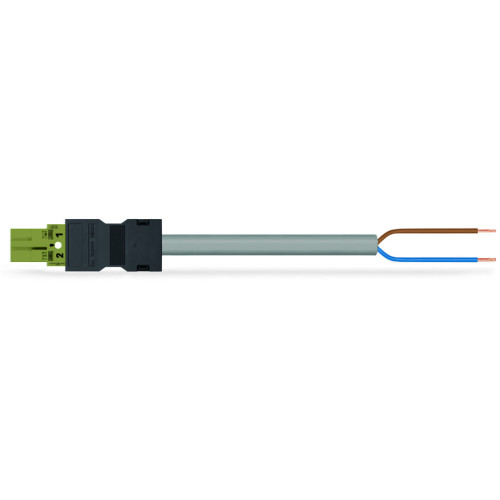 pre-assembled connecting cable, Eca, Plug/open-ended, light green