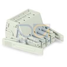 1-conductor female connector, Push-in CAGE CLAMP&reg;, 10 mm&sup2;, light gray