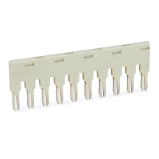 Push-In Type Jumper Bar, 10-Way Nominal Current 18 A Light Gray