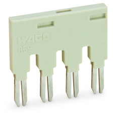 Push-in type jumper bar 4-way Nominal current 18 A yellow