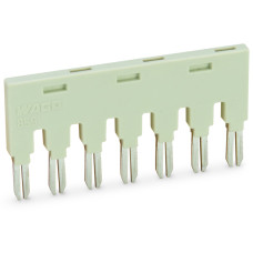Push-In Type Jumper Bar, 7-Way Nominal Current 18 A Red