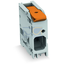 PCB terminal block, lever, 16 mm&sup2;, gray