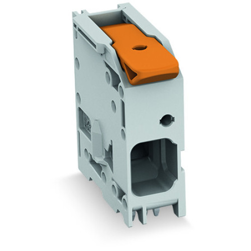 PCB terminal block, lever, 16 mm&sup2;, gray