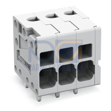 PCB terminal block 4 mm Pin spacing 5 mm 11-pole gray