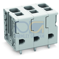 PCB terminal block, 4 mm&sup2;, Pin spacing 7.5 mm, gray
