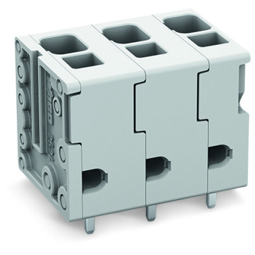 PCB terminal block, 4 mm&sup2;, Pin spacing 7.5 mm, gray