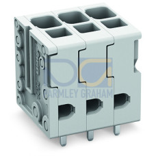 PCB terminal block, 4 mm&sup2;, Pin spacing 5 mm, gray