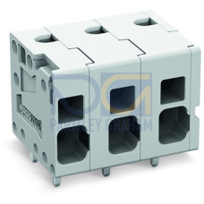 PCB terminal block, 4 mm&sup2;, Pin spacing 7.5 mm, gray