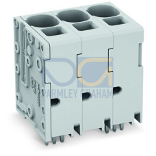 PCB terminal block, 16 mm&sup2;, Pin spacing 10 mm, gray